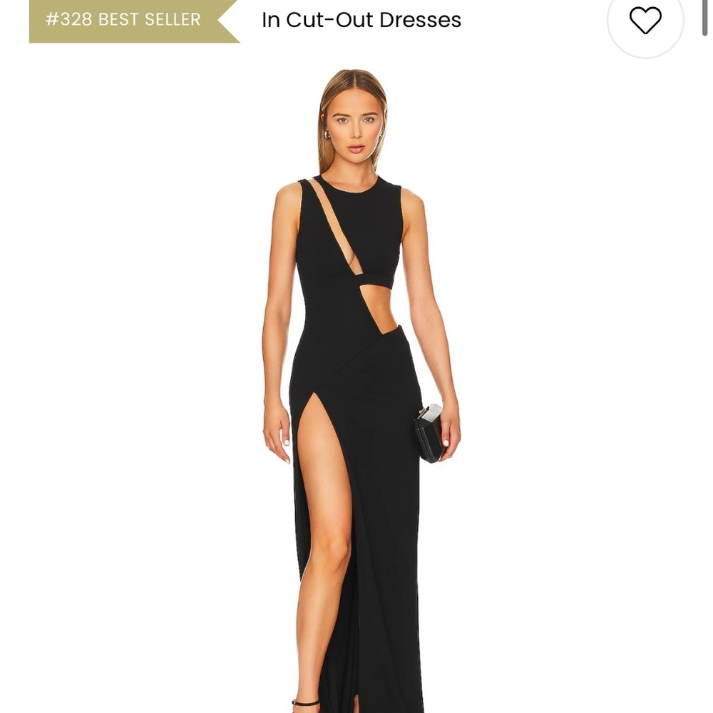 Elegant Black Cut-Out Dress